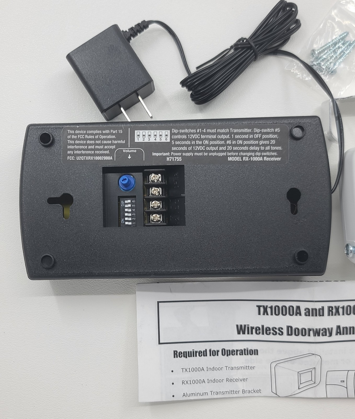 Rodann Electronics TXRX1000A Indoor Wireless Transmitter and Receiver