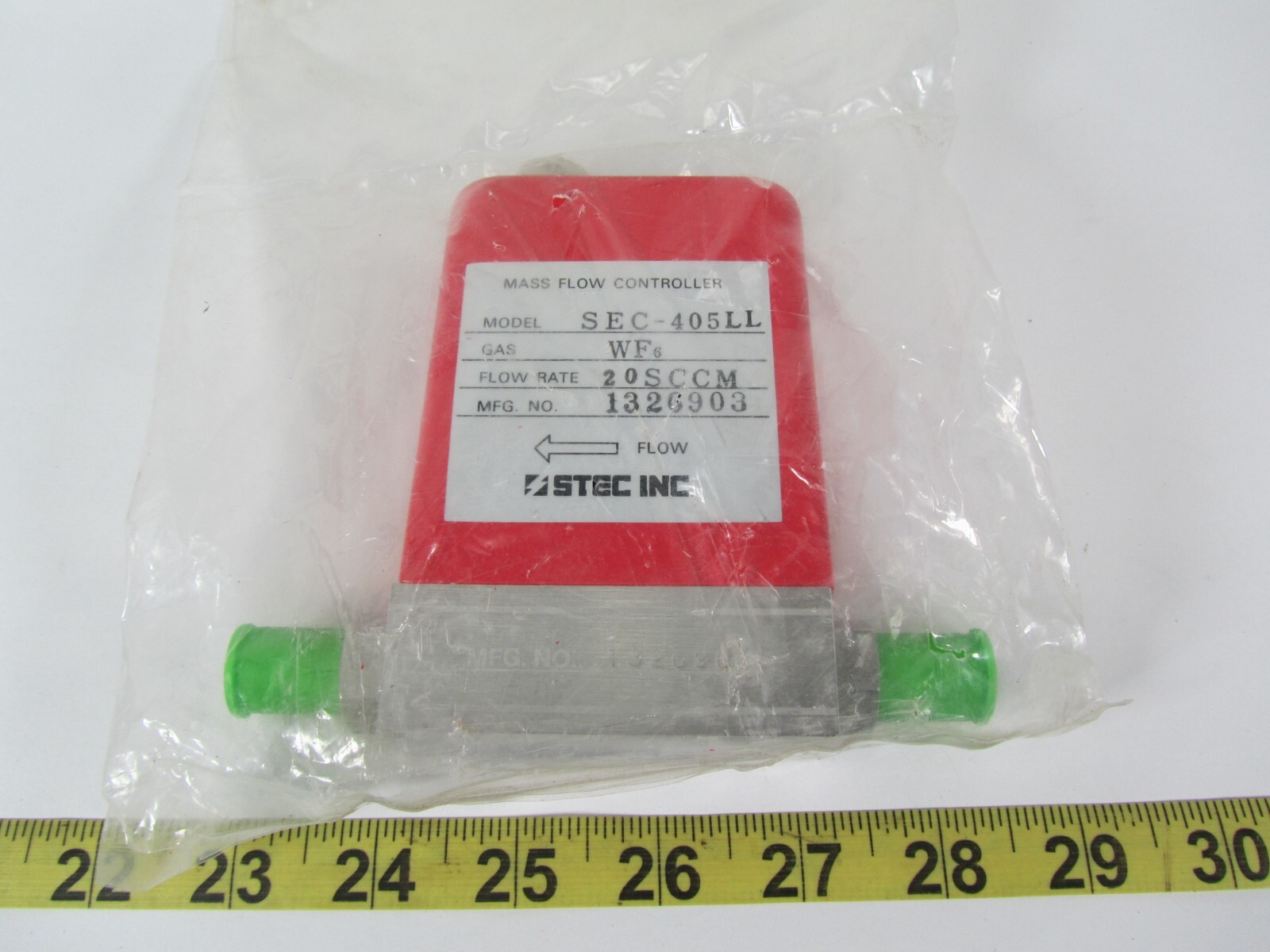 New NOS STEC Mass Flow System Controller 400 SEC-405LL 1326903 WF6 20SCCM