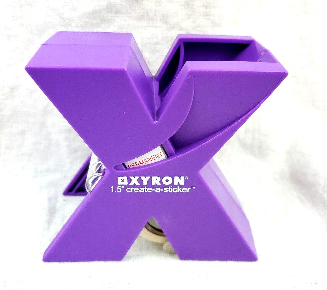 Xyron X150 Sticker Maker Permanent Adhesive 20ft 6.1m Purple  Open Box Unused