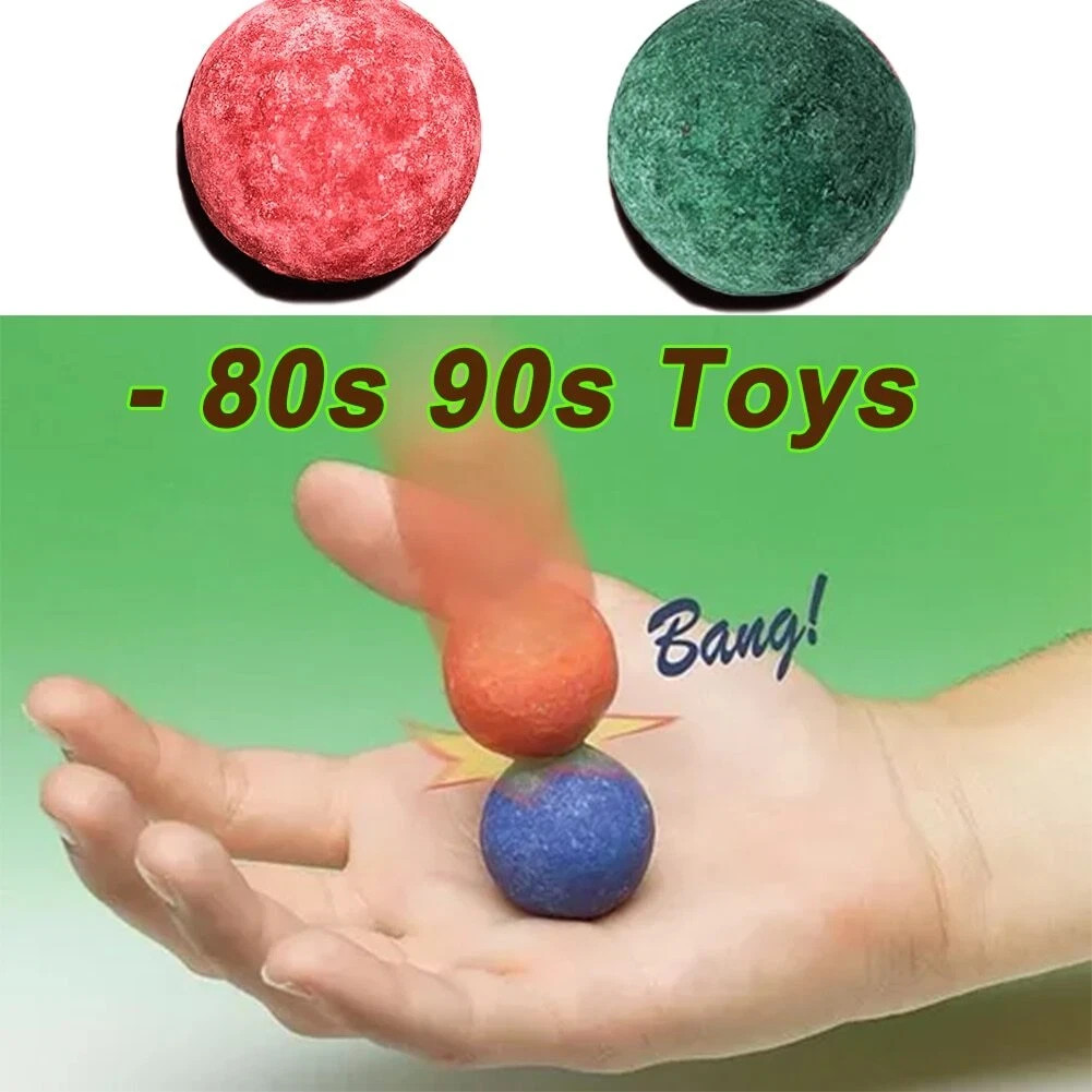 HAND BLASTER Spark Popping Blaster Ball Board Cannon Pop-on-Bump Thunder Toy