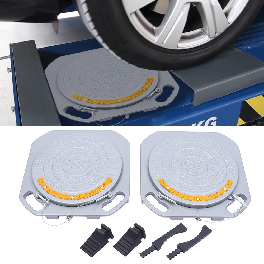 1 PAIR CORNER DISCS WHEEL CAR TRUCK FRONT END WHEEL ALIGNMENT TURNTABLE SETS