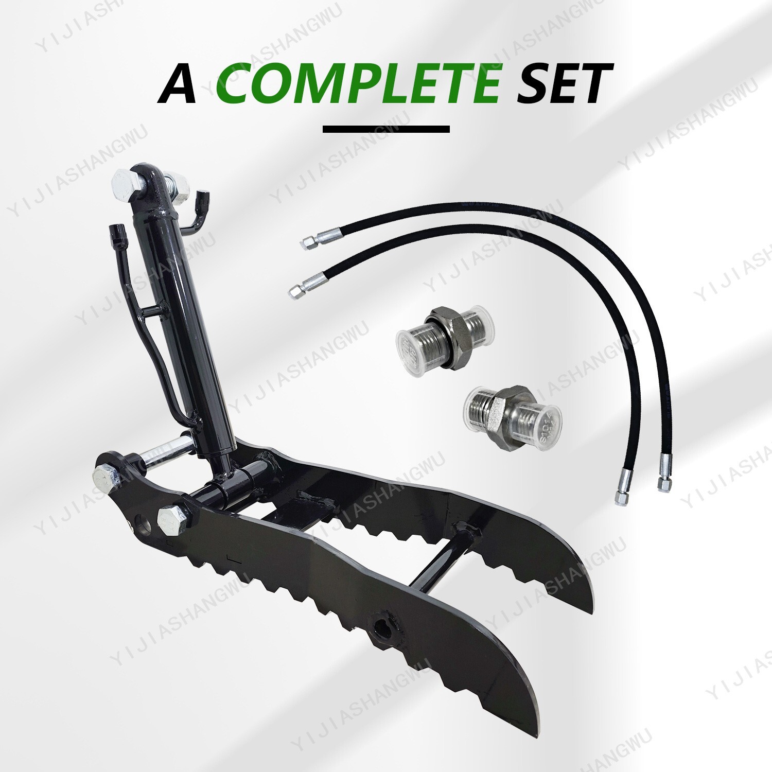 Hydraulic Thumb Clip for Mini Excavators Attachments Single Hole Metal Grab