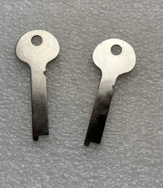 Ilco 1213A Flat Steel Key Blanks, Set of 2 - Locksmith