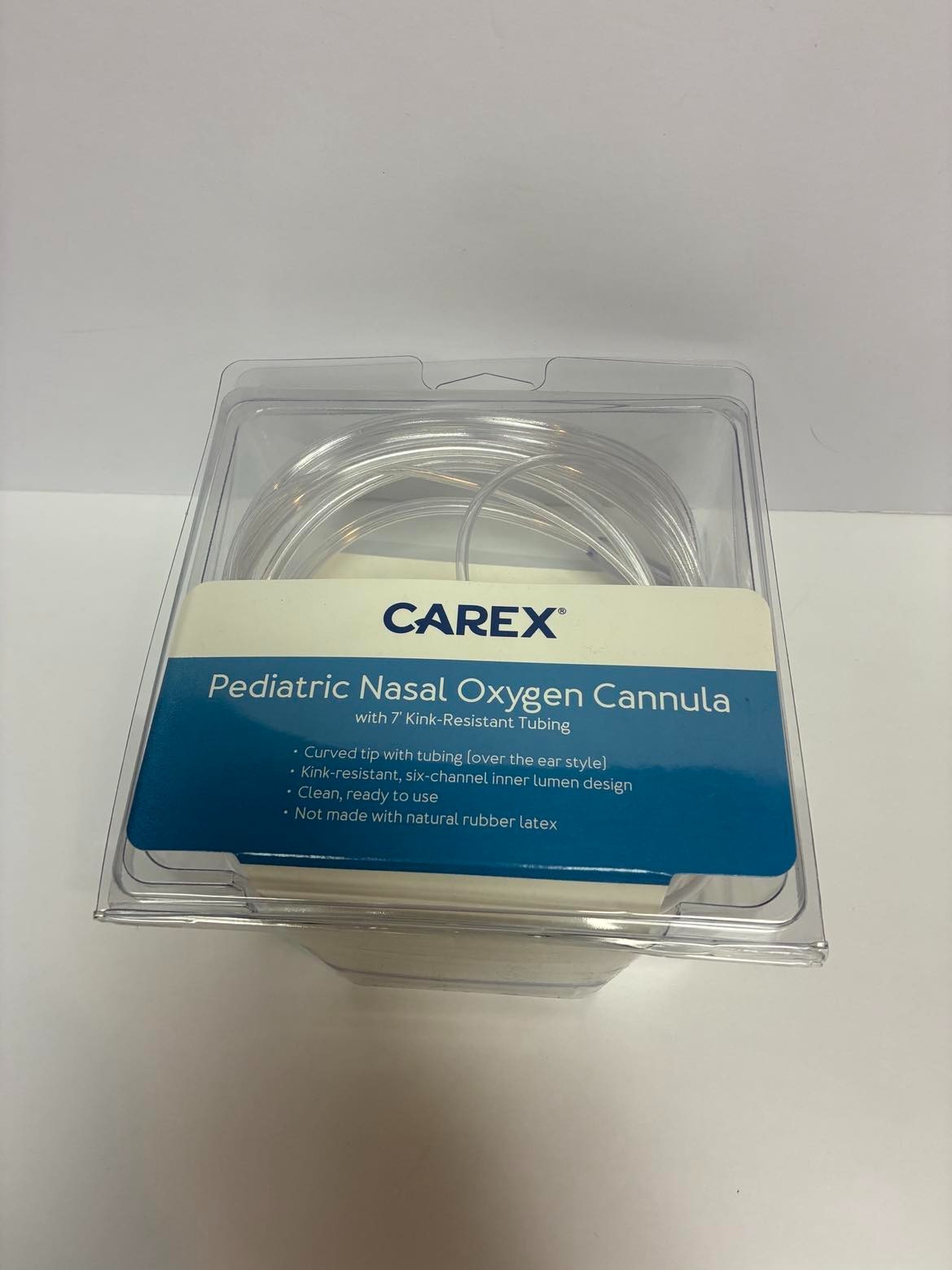 Carex Pediatric Nasal Oxygen Cannula with 7' Kink-Resistant Tubing R10300