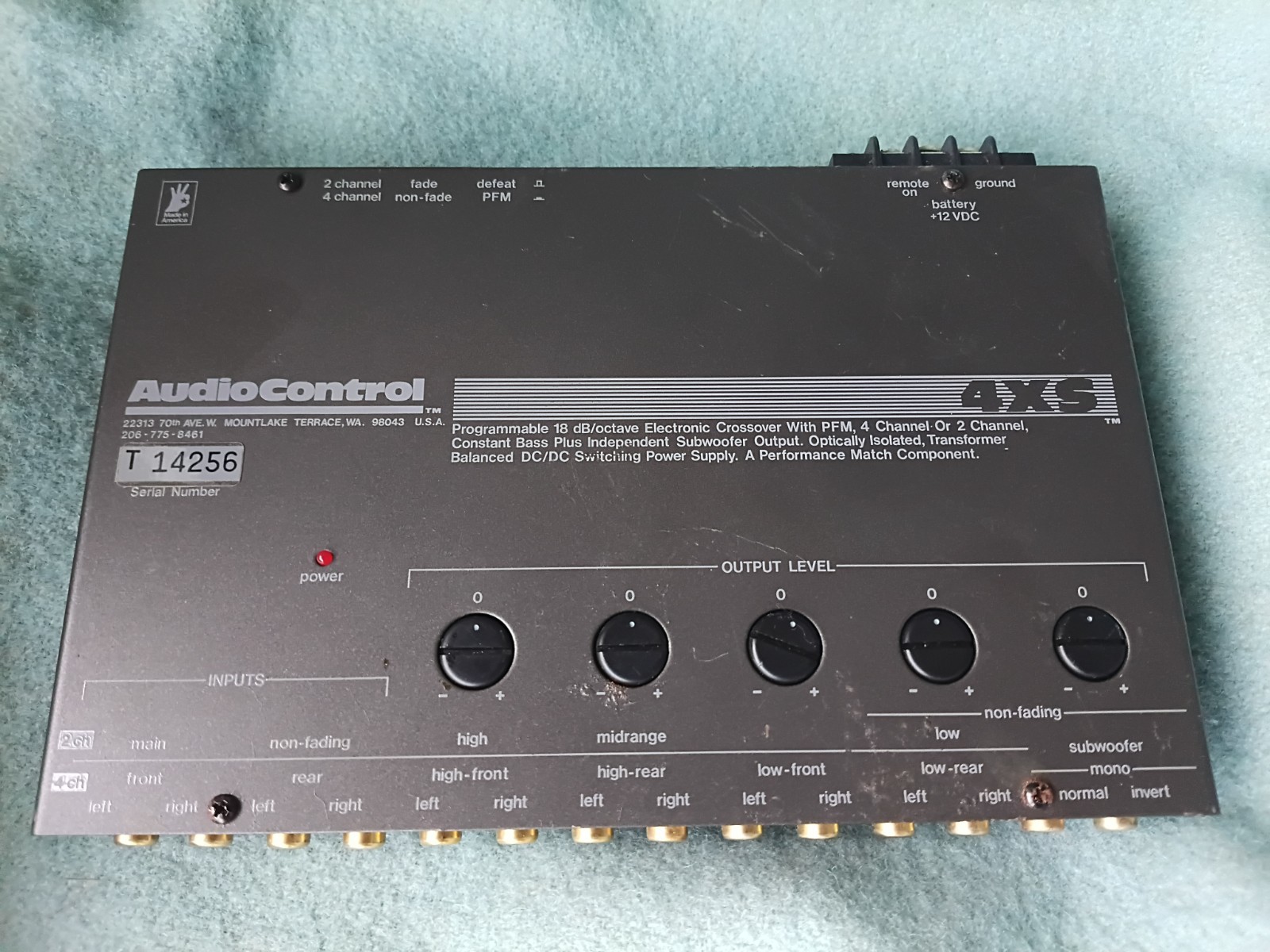 Audio Control 4xs Audio Control Programmable 18 Decable Crossover