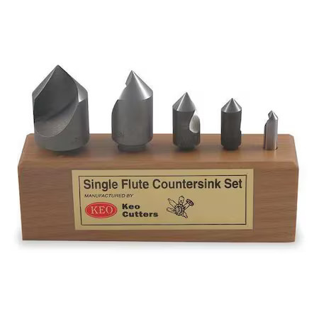Keo 919-000-050 60 Deg Sf 5 Piece Countersink Set Hss