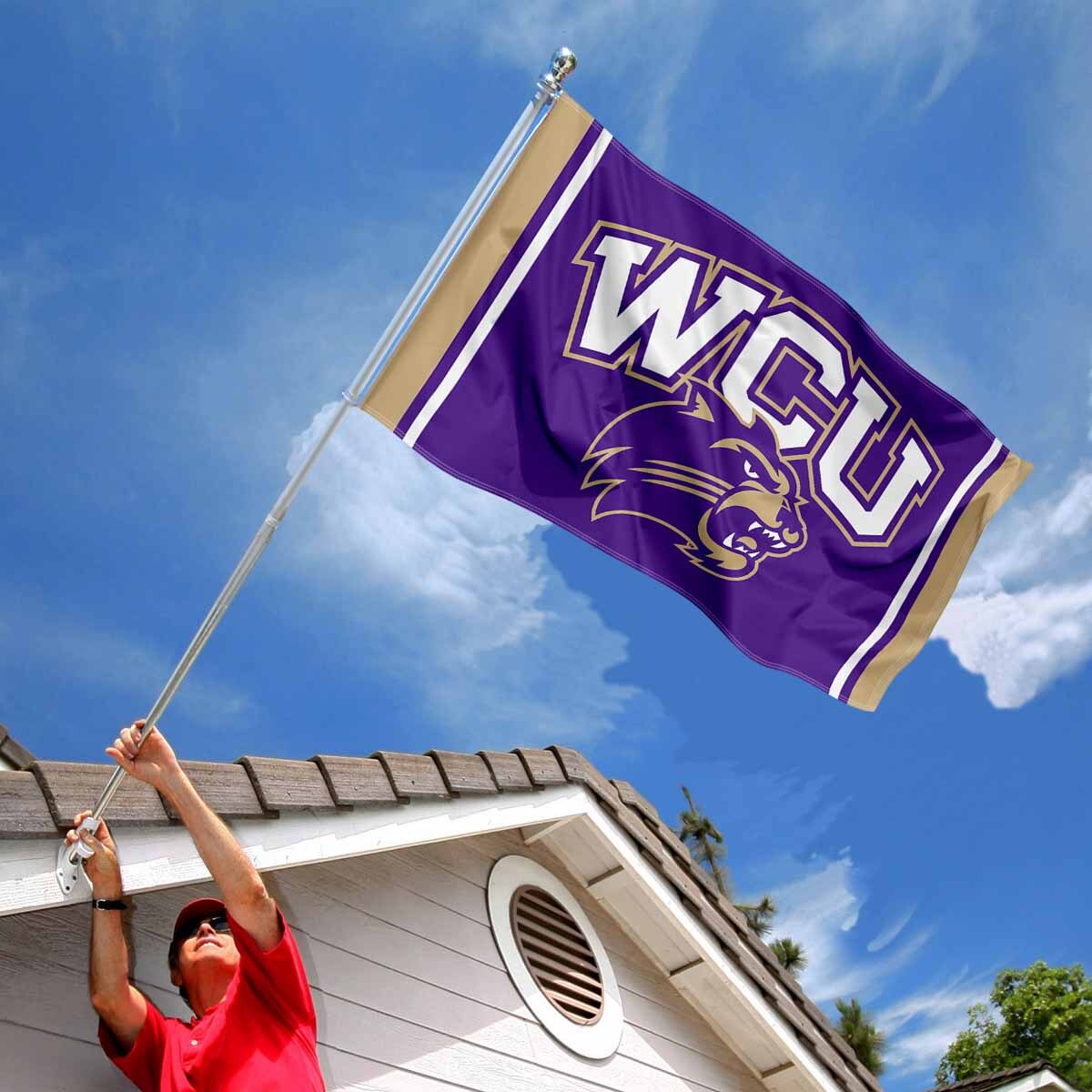 Western Carolina Catamounts Large Outdoor Flag