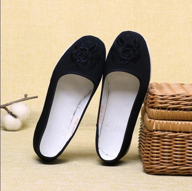 New Black Women's Chinese Martial Arts Shoes Tai Chi Wing Chun Kung Fu Footwear