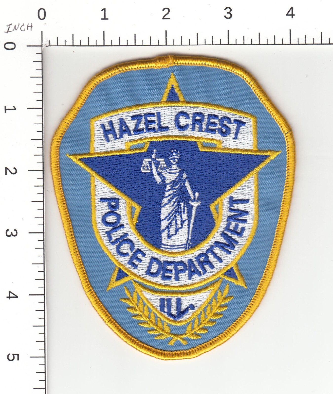 HAZEL CREST --- ILLINOIS COLLECTIBLE POLICE EMBROIDERED PATCH