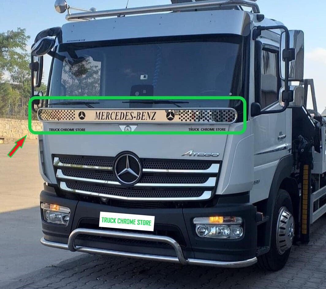 ATEGO  TUBULAR STONE  CATCHER  CHROME    1 Piece.        Fits Mercedes