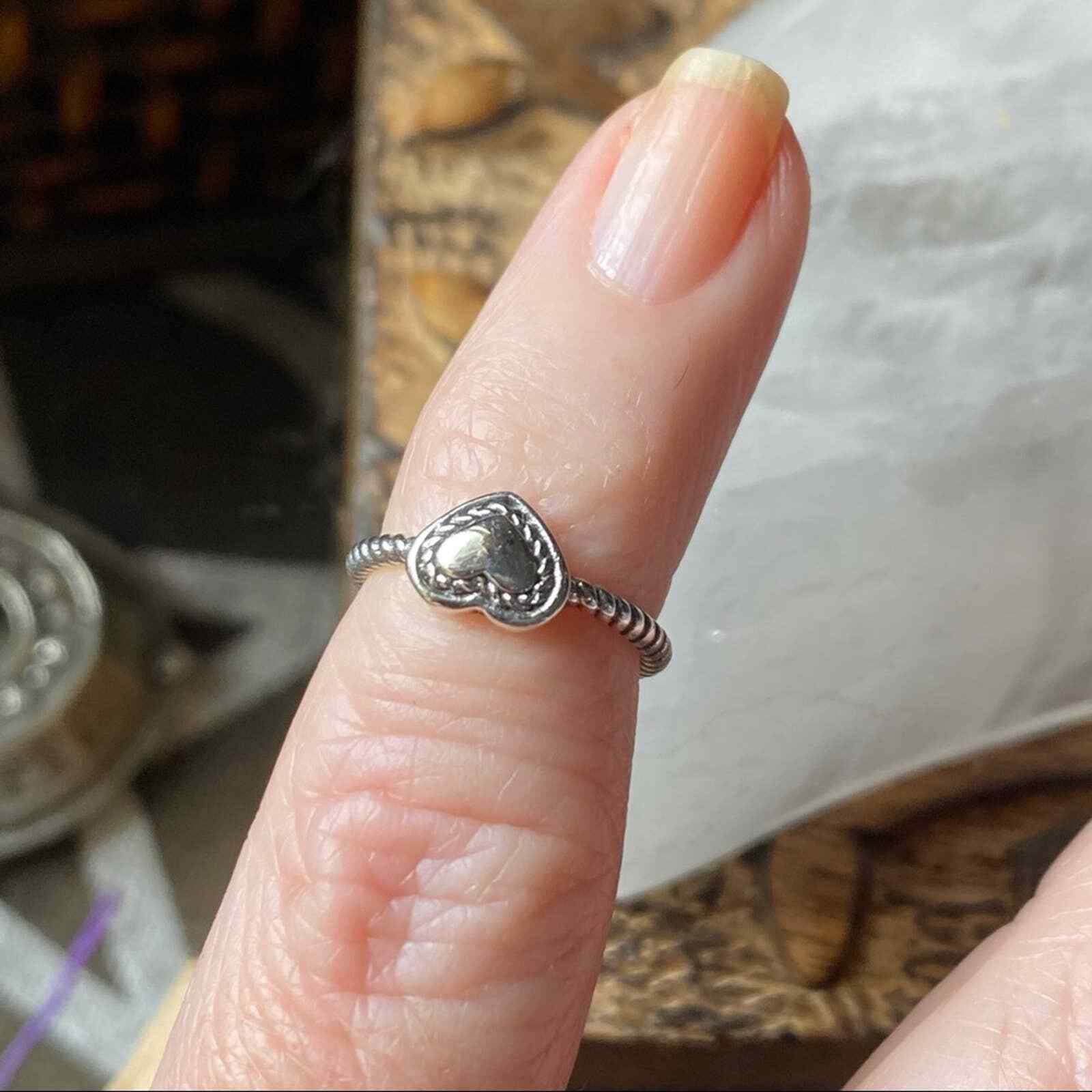 Heart Sterling Silver Toe Ring Midi Ring