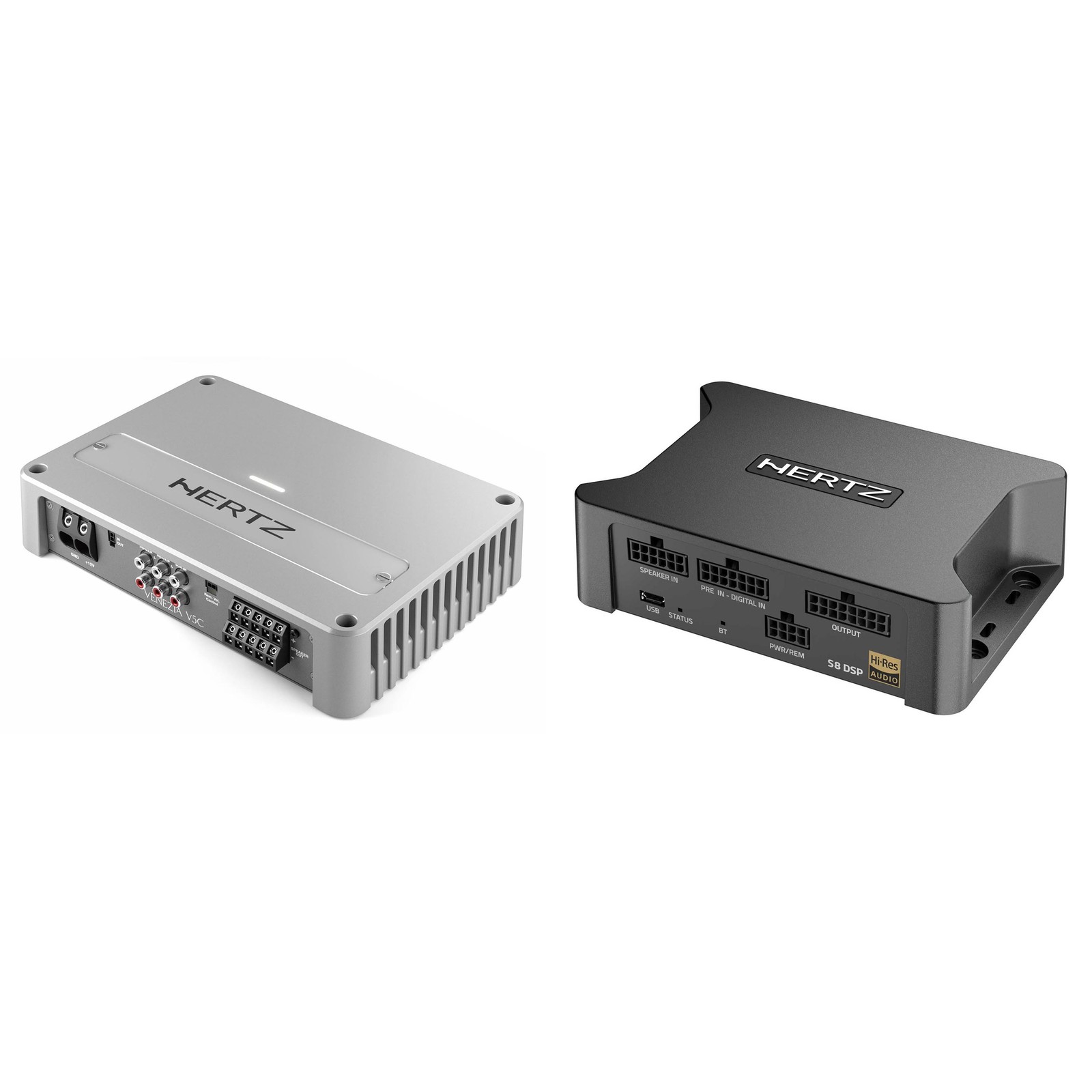 Hertz Venezia-Compact-V5C 5-Channel Compact Marine Amplifier & S8 Compact Dig...