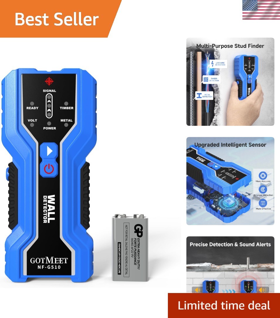 Advanced Wall Scanner – Accurate 3-in-1 Stud Finder for Home Renovation Safety