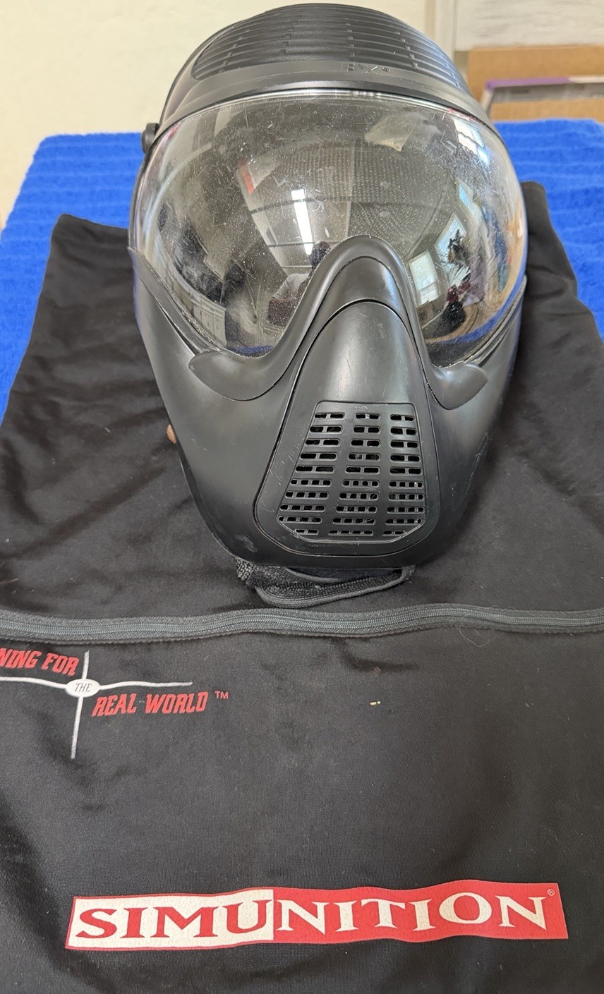 FX Simunition 9000 Paintball Helmet With Neck Pad Protector