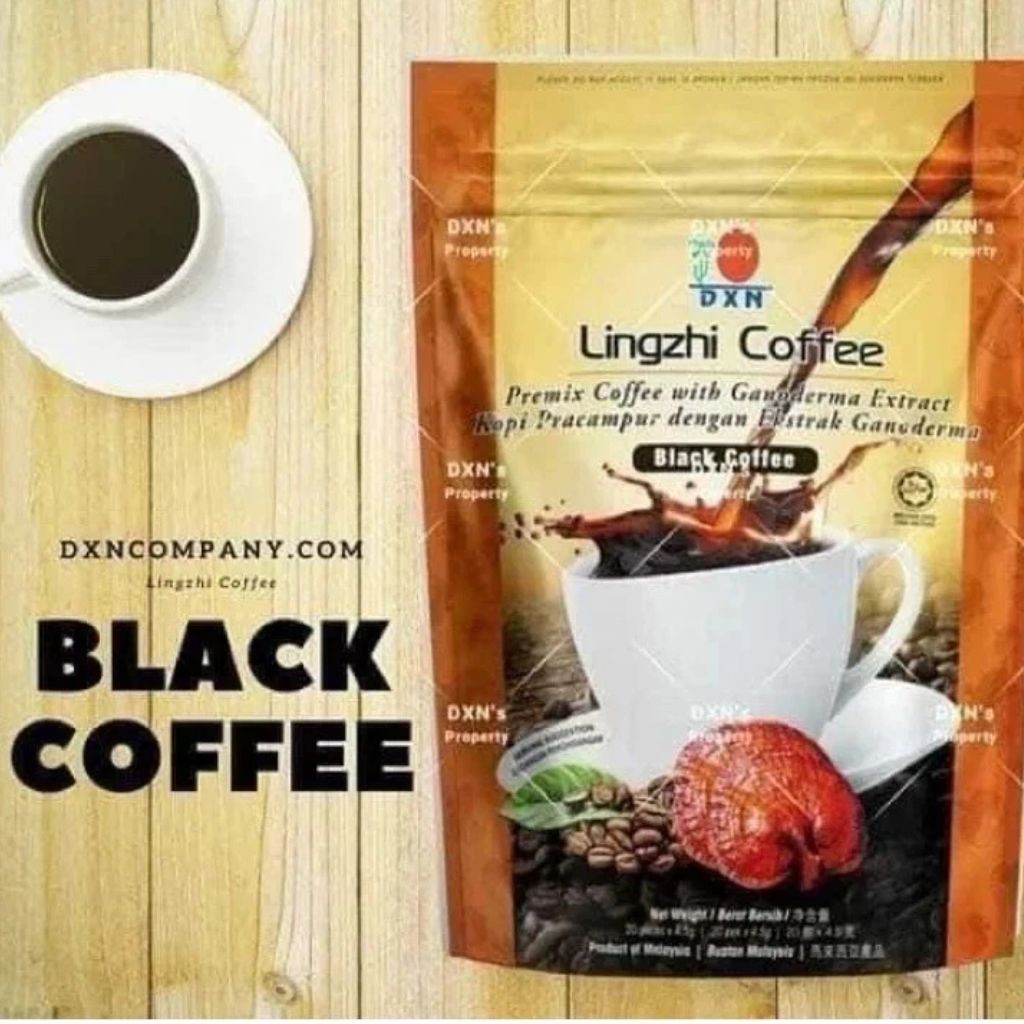 DXN Lingzhi Black Coffee Ganoderma Reishi Instant Classic Cafe 20s x 4.5g