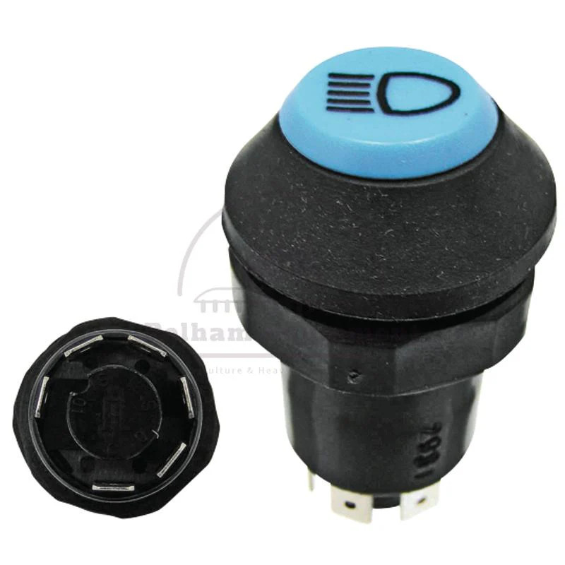 11112100XX Push Button Switch Blue Ø30mm 12/24V Dustproof Splashproof