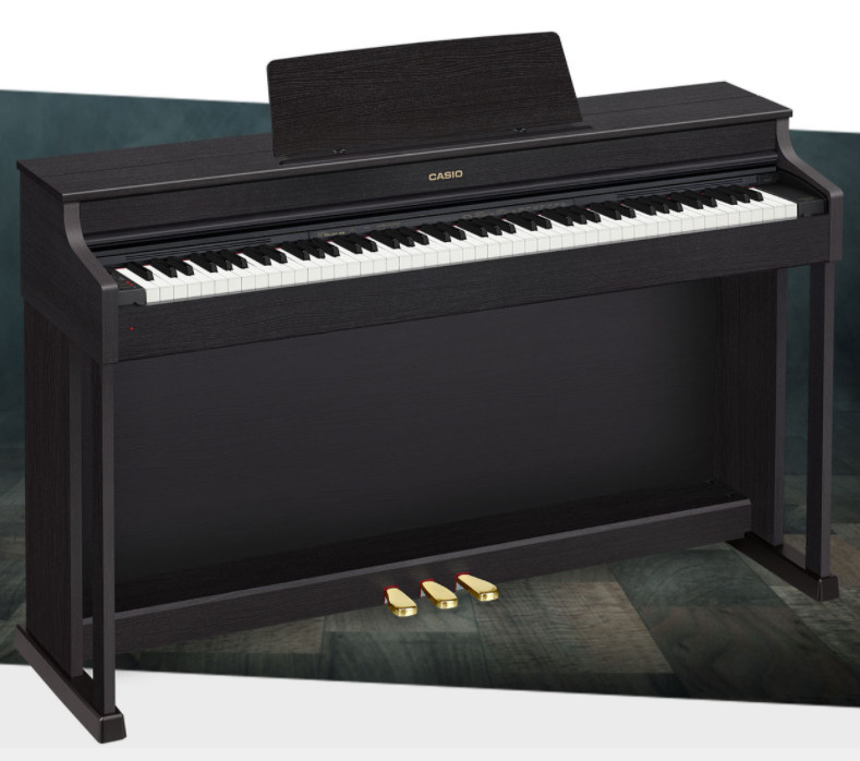 Casio AP-470BK Celviano Digital Upright Piano with Bench - Black AP470BK Descrip