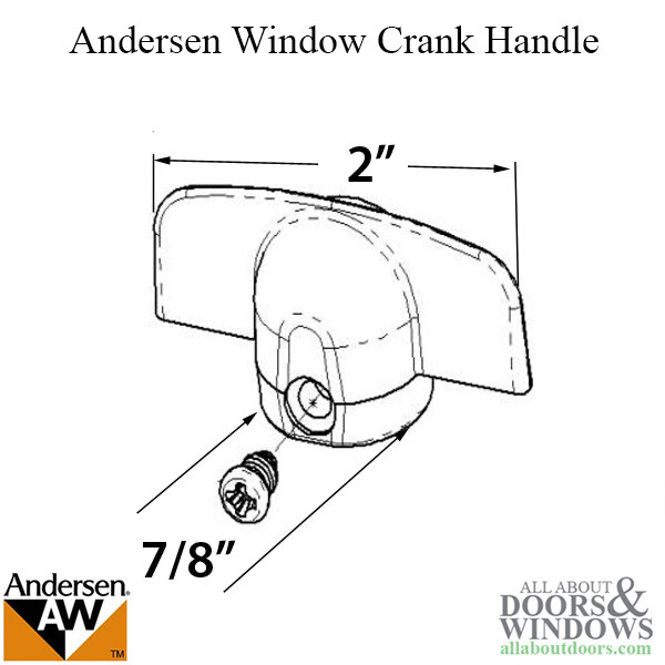 Andersen Window Window Crank Handle T Shape Metal Handle For Casment Window