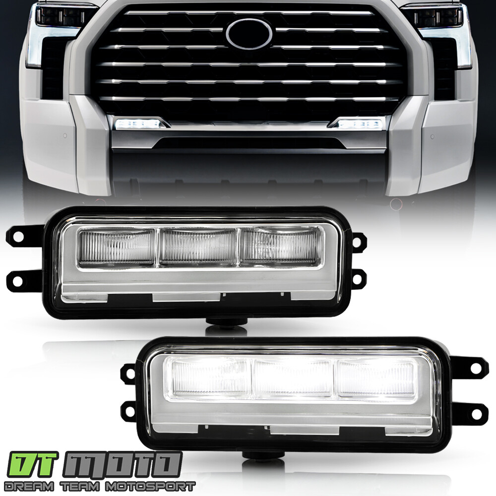 For 2022-2024 Toyota Tundra Bumper LED Fog Lights Driving Lamps Pair Left+Right