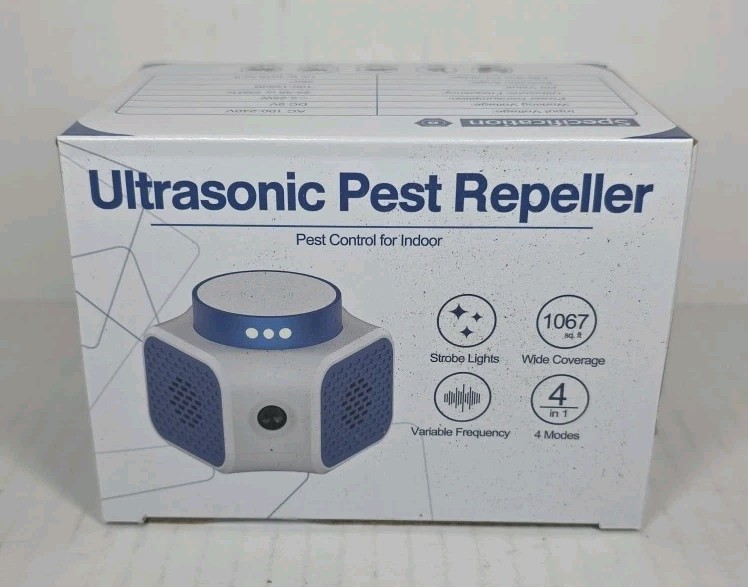 Ultrasonic Indoor Pest Repeller Mice Rats Squirrels Roaches Spiders New