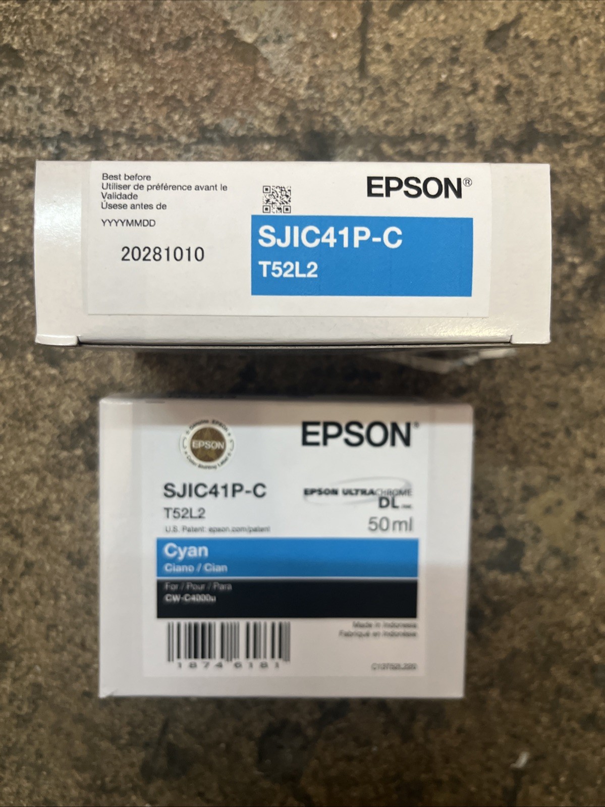 OEM Epson Cyan Ink Cartridge SJIC41P-C | T52L2 Expires 10/10/2028  NEW