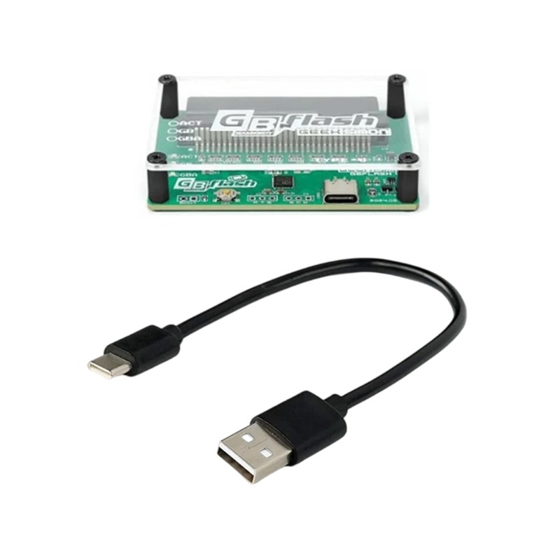 High Speed USB Game Card Reader Writer Game Cartridge Tool for GBFlash Green