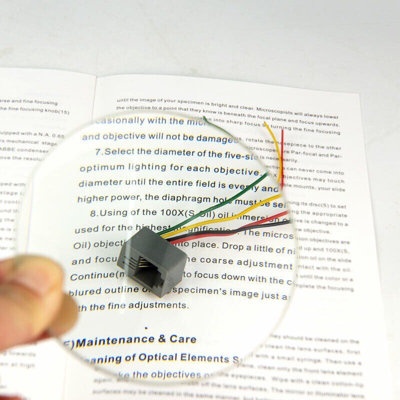 100mm Double Convex Glass Lens for DIY Magnifying Glass Optical Experiment 2PCS