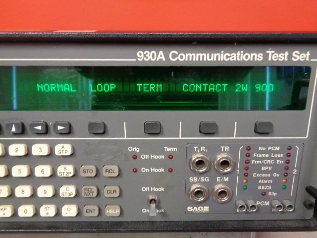 Sage Instruments 930A Communications Test Set