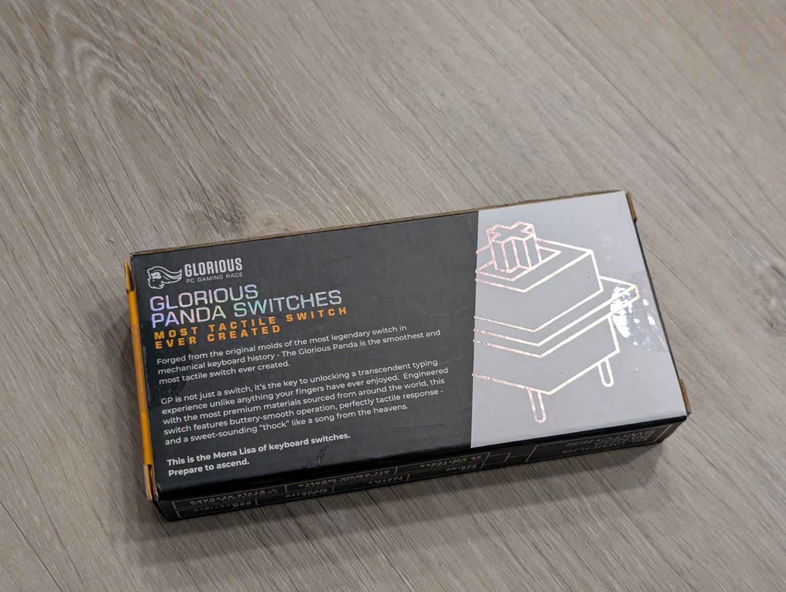 Glorious Panda Unlubed Mechanical Keyboard Switches – 36 Pack