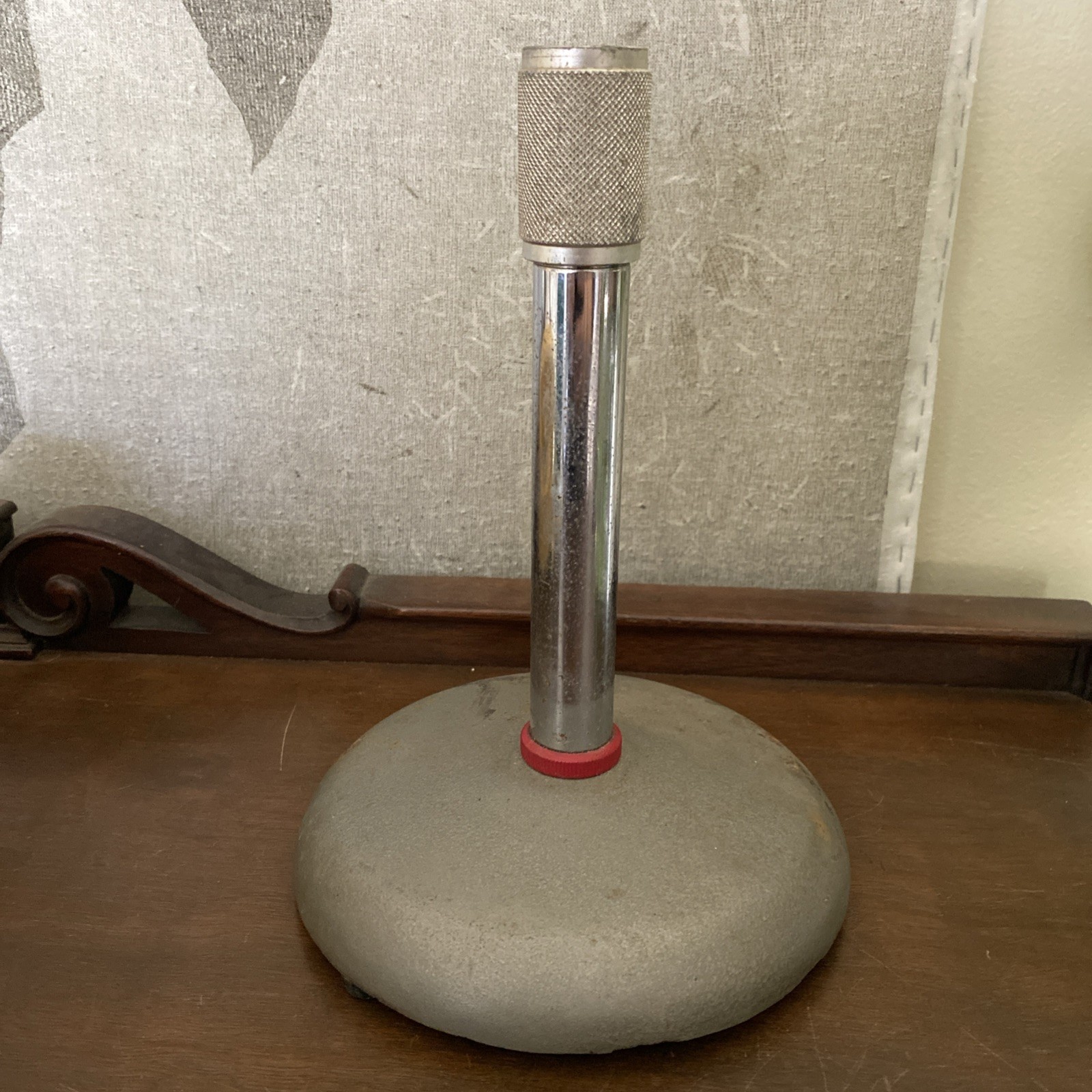 Vintage Berger Industries Tabletop Microphone Stand Cast Iron