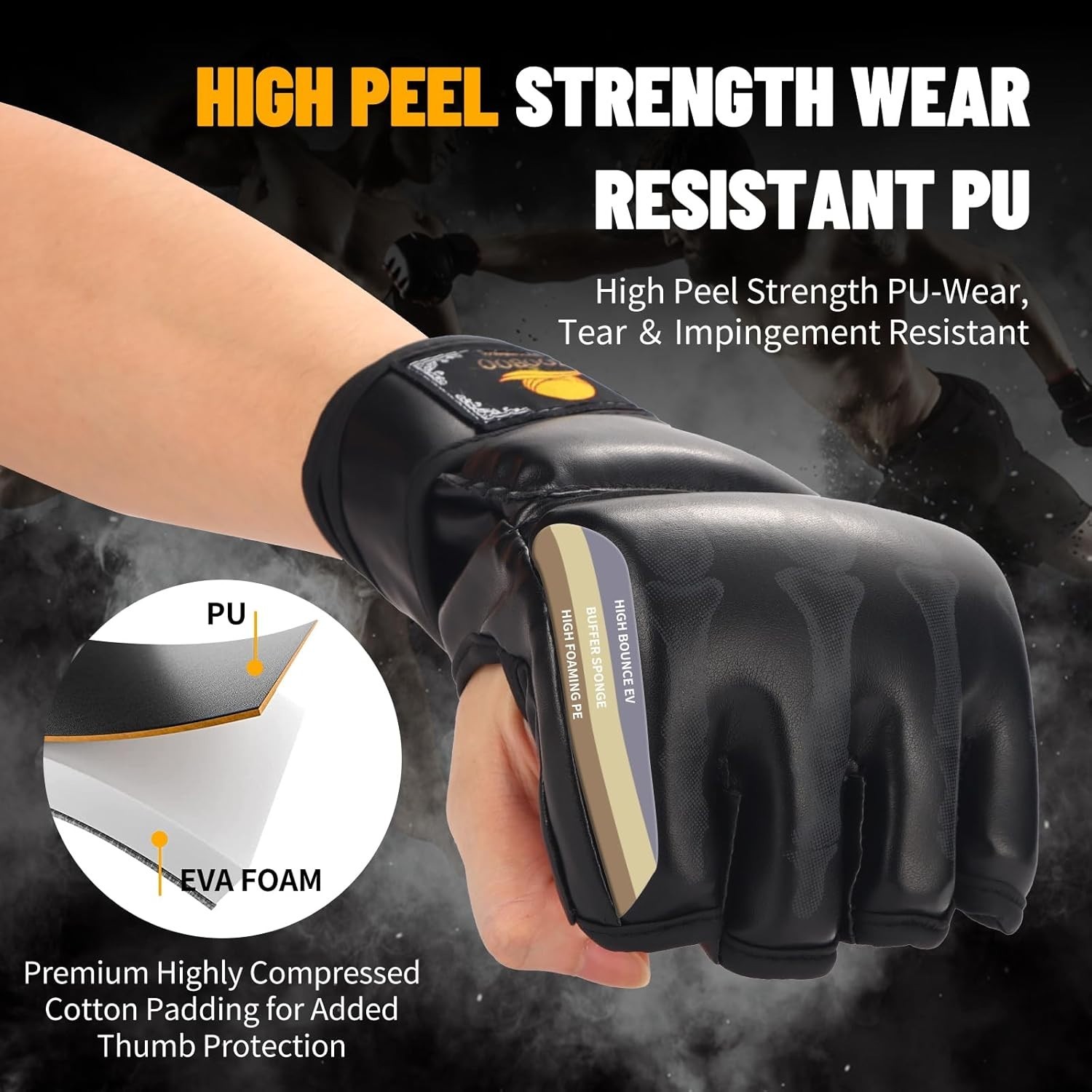 Breathable Half-Finger Boxing Gloves with Strong Grip for Ultimate Training