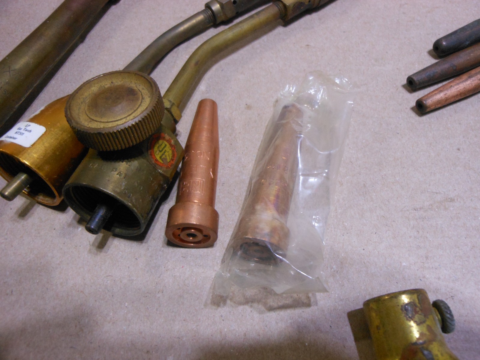 Lot of Torch Soldering Welding Parts Tips Valves - See pics