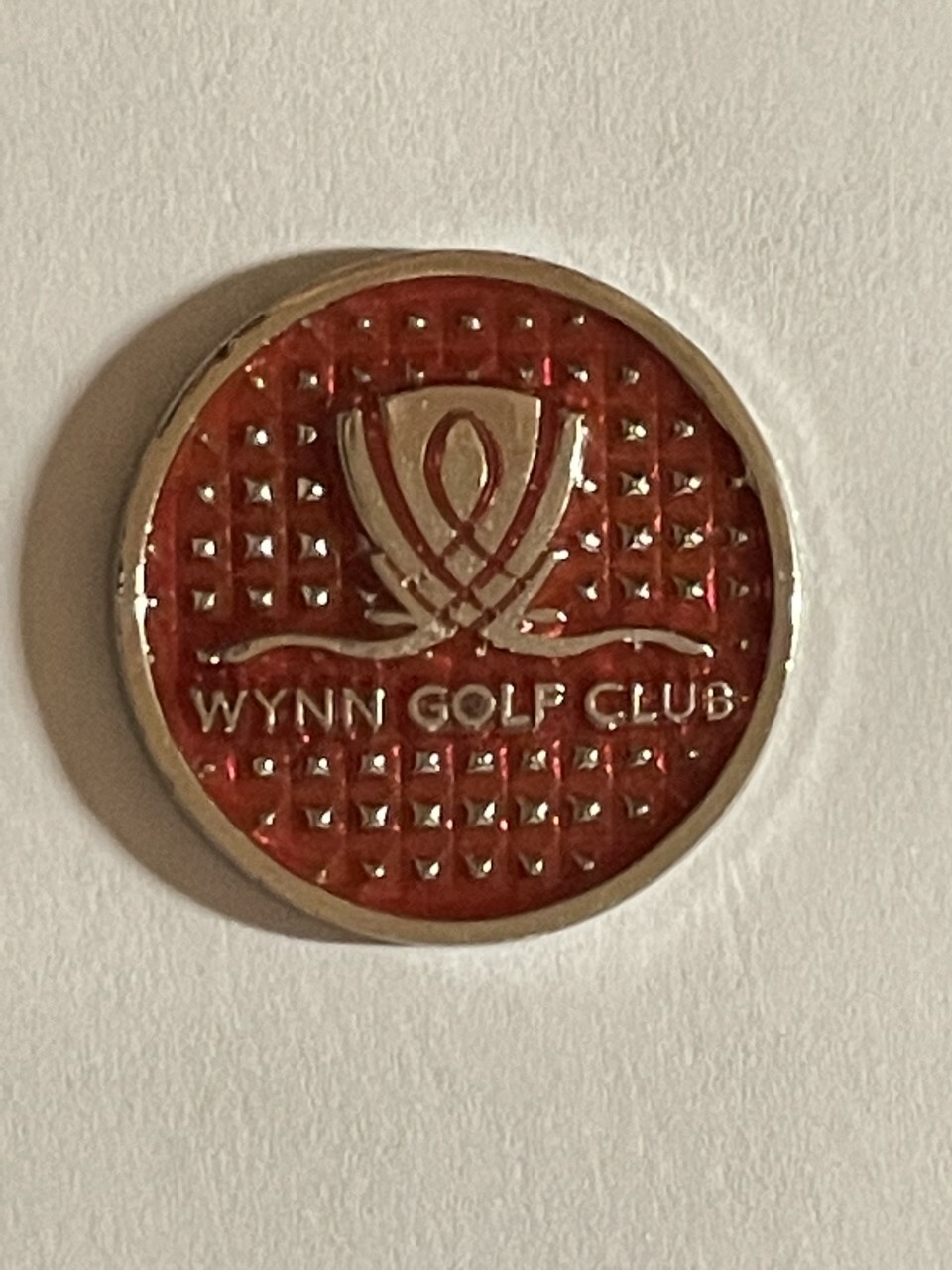 Rare Wynn Golf Club 1" Coin Style Golf Marker - Las Vegas, Nevada - A Beauty!