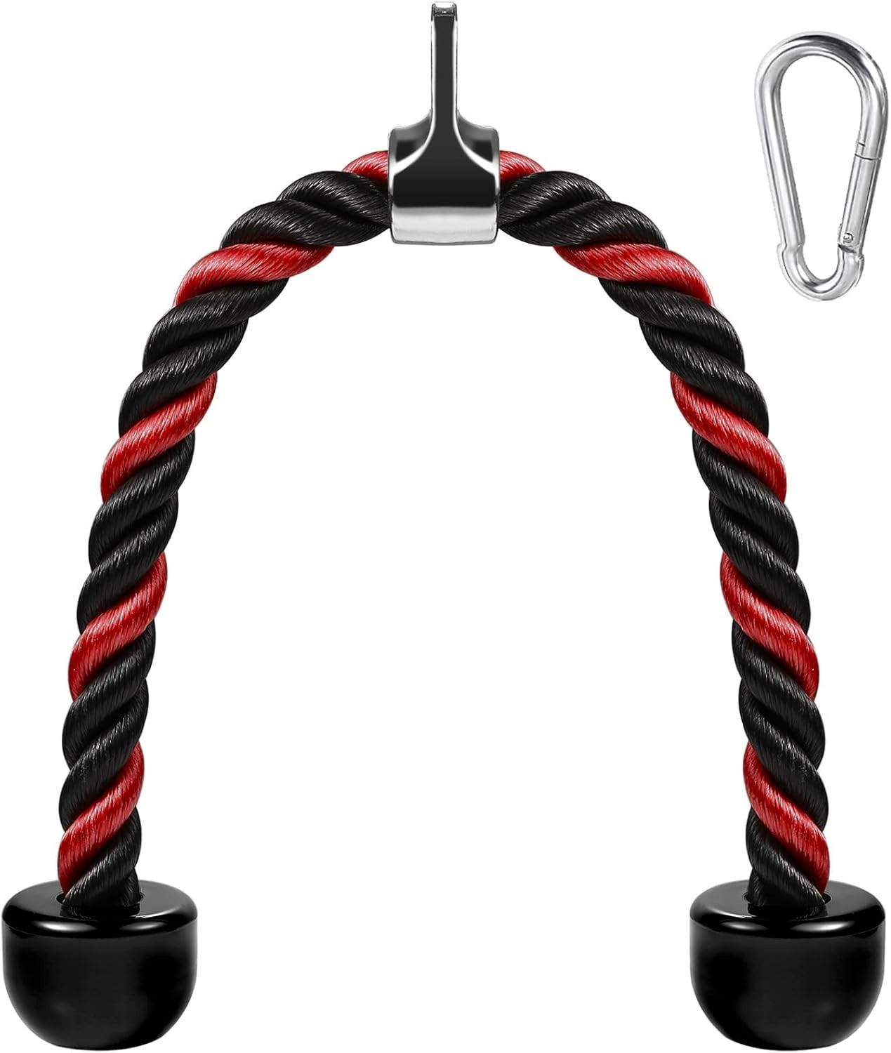 Deluxe Tricep Rope Pull Down Cable, 27 and 36 Inch Rope