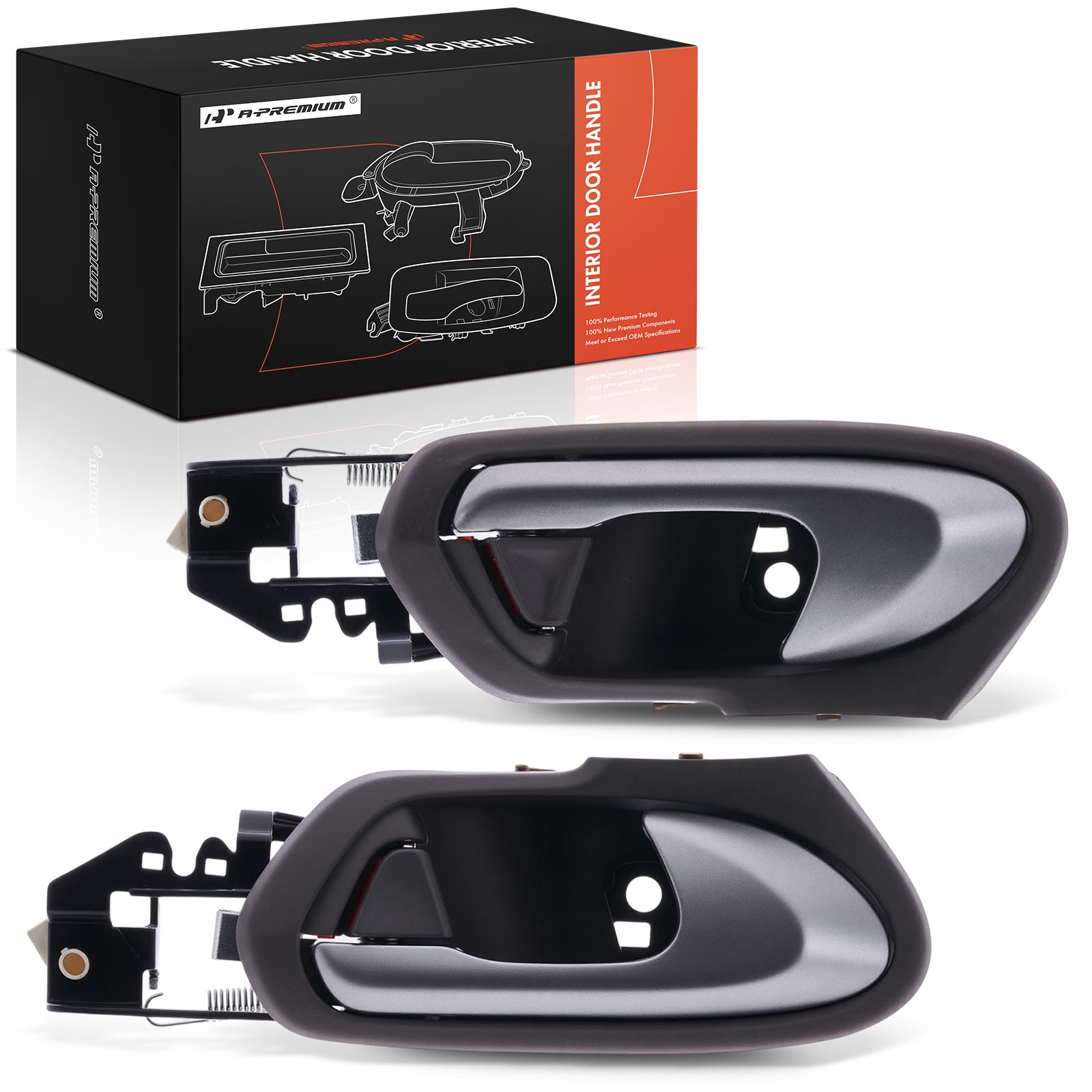 A-Premium 2x Front Interior Door Handle for Honda Civic 2006-2011 Coupe 2-Door