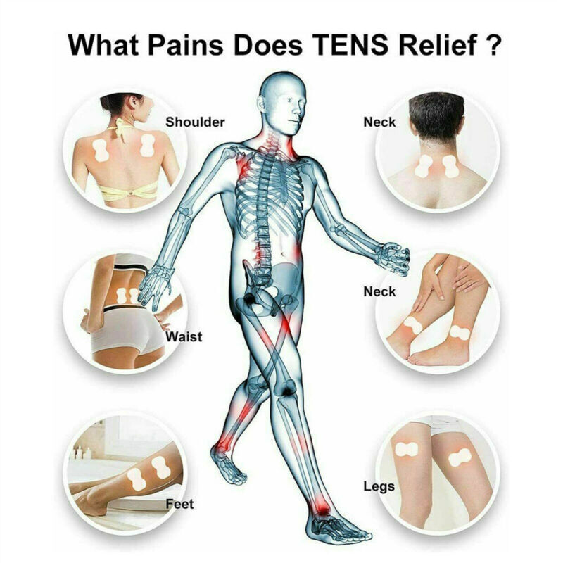 Electric Stimulation Pulse Muscle Massager Tens Unit Machine Therapy Pain Relief