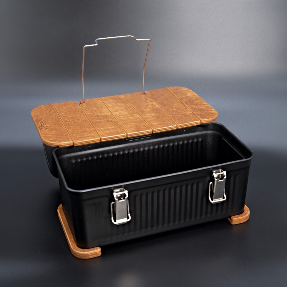 COFFNIC Steel Table Top + Wood Table Top(for Stanley Lunch Box 10q)