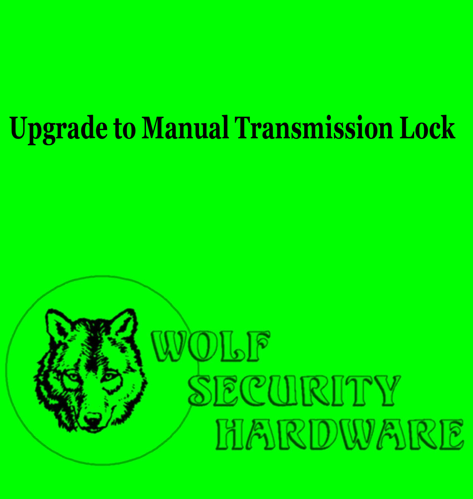 Upgrade to Manual Transmission Lock (for select GM ignition locks)