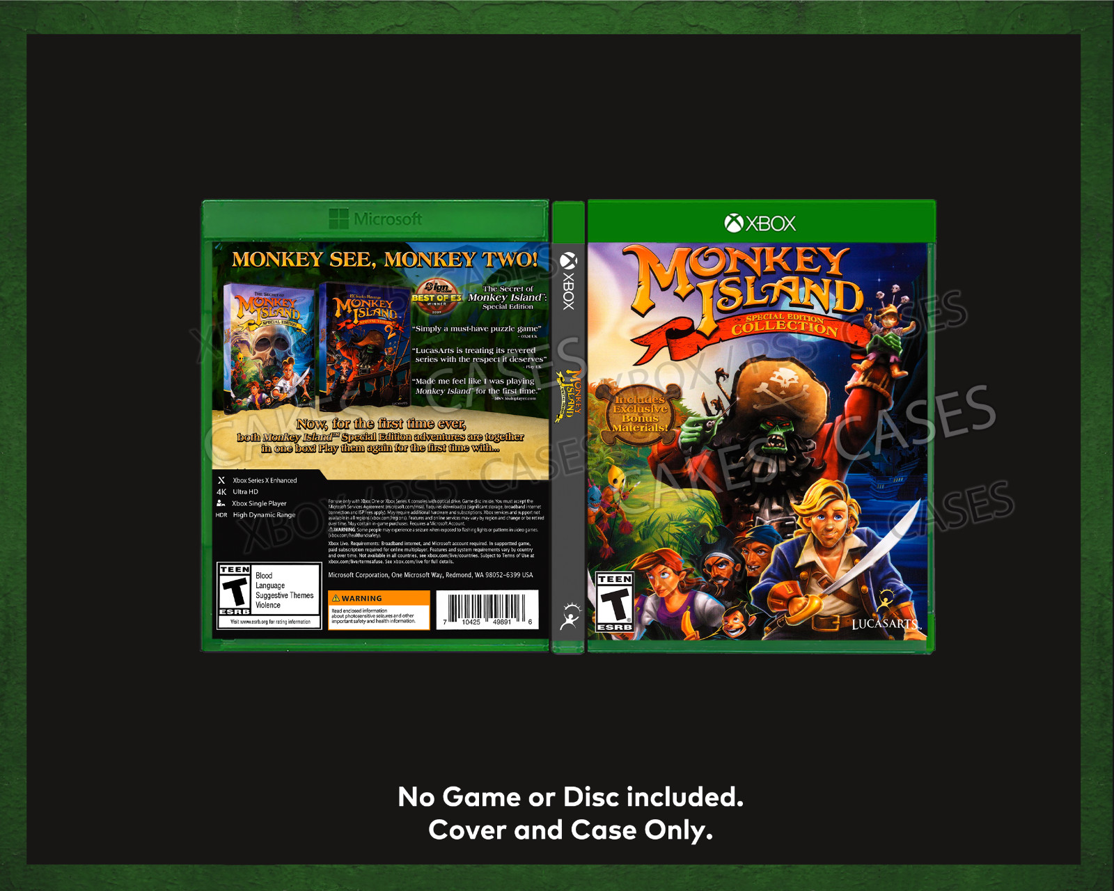 Monkey Island Special Edition - Xbox Empty Case (No Game)