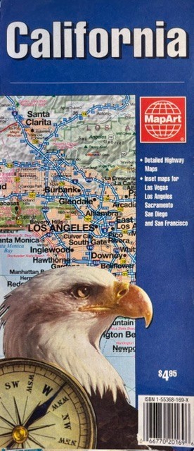 Map of California, by MapArt