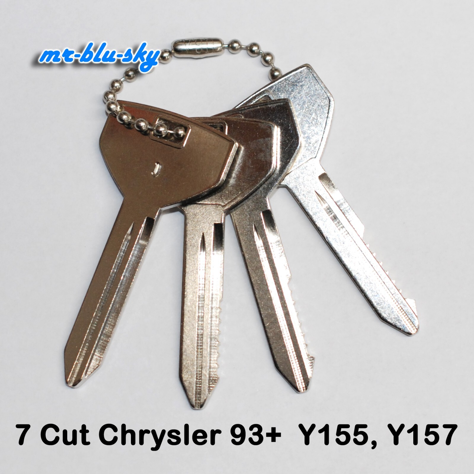 7 Cut Chrysler 93+  Y155, Y157 Space and Depth Keys ~ DSD#258, CX60