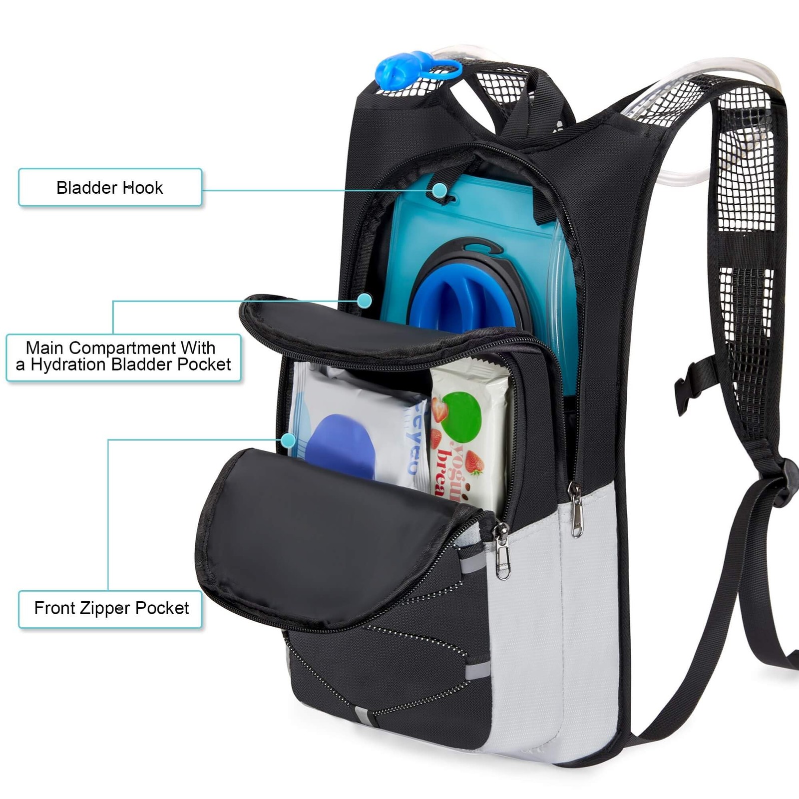 Hydration Backpack - Lightweight Hiking Water Backpack With 2l Water Bladder