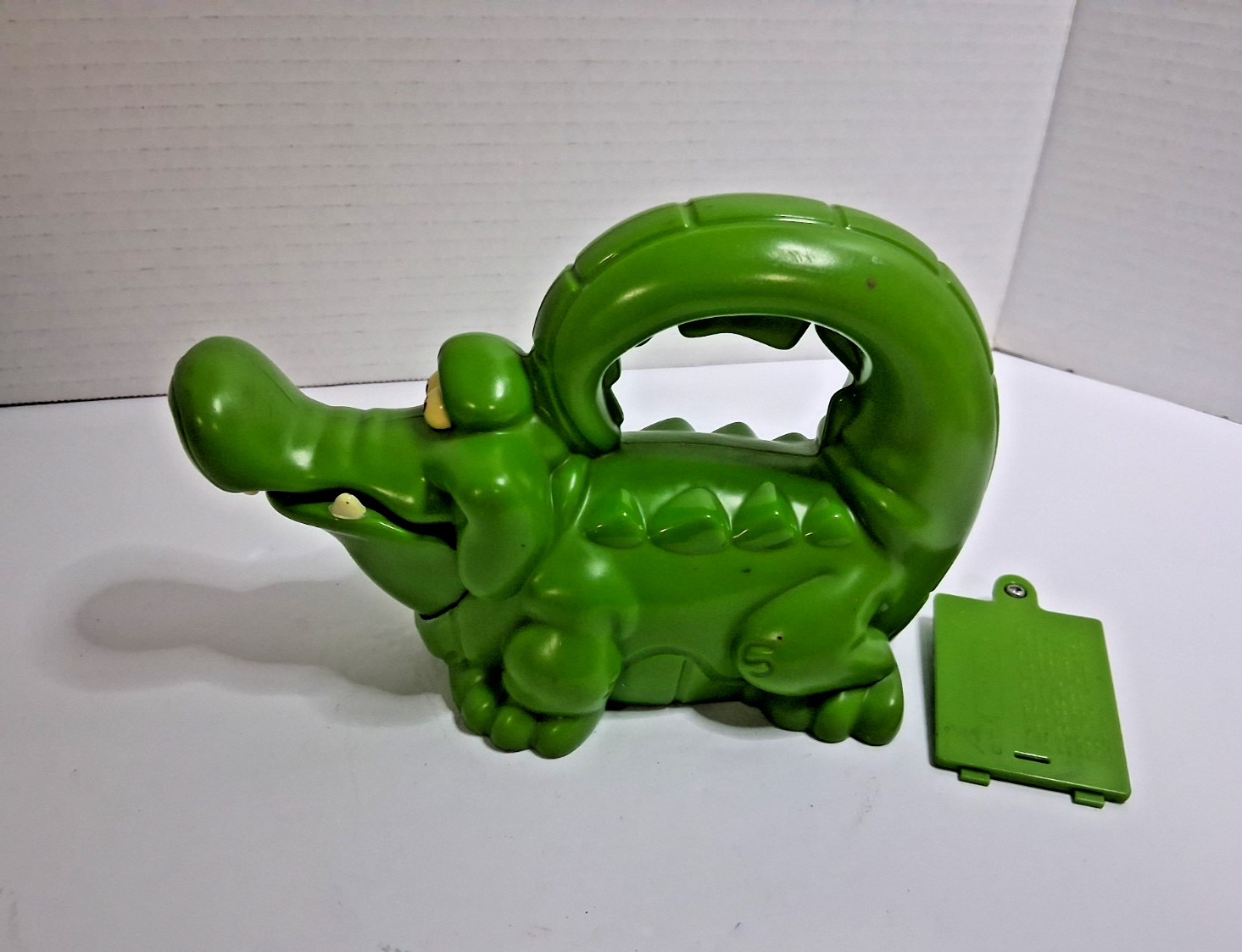 Green Plastic Crocodile Toy Figure