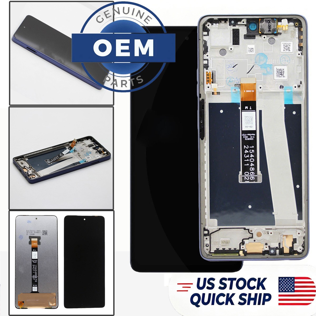 OEM Digitizer LCD Touch Screen ± Frame for Motorola Moto G Power 5G 2025 XT2515