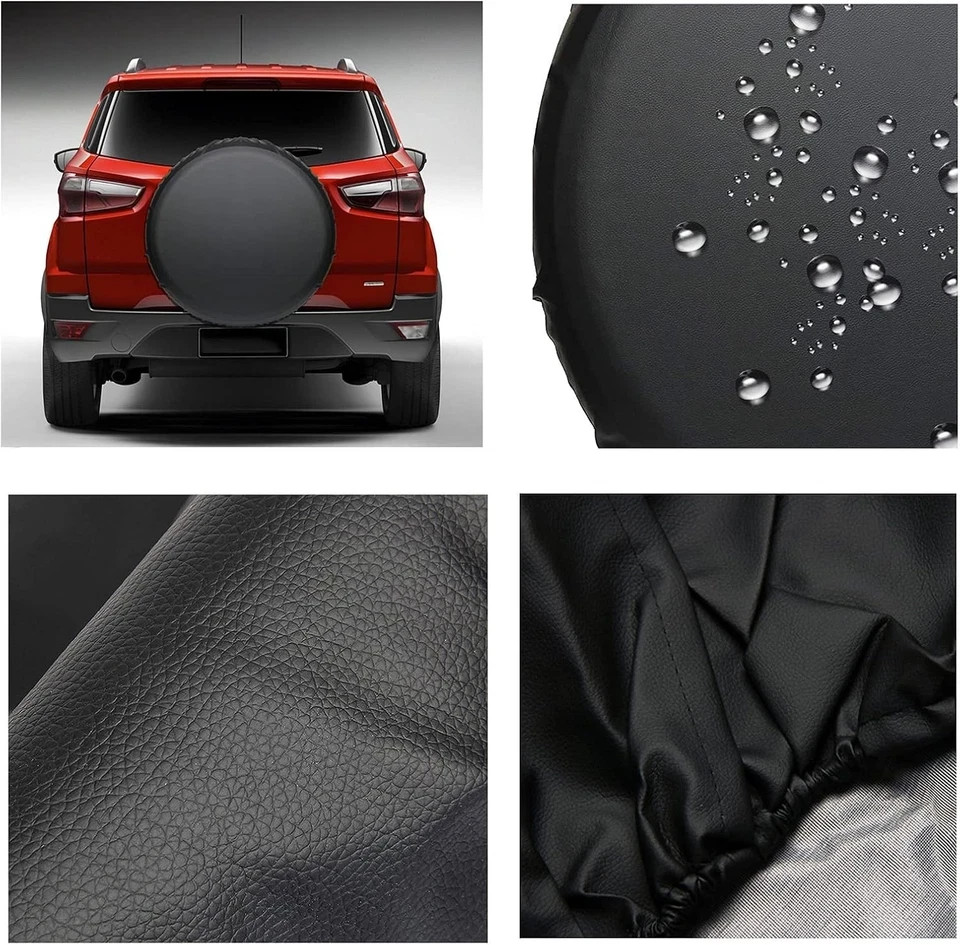 16 Inch Spare Tire Cover,Universal Fit for Vehicle, Wheel Diameter 30"- 31 Black