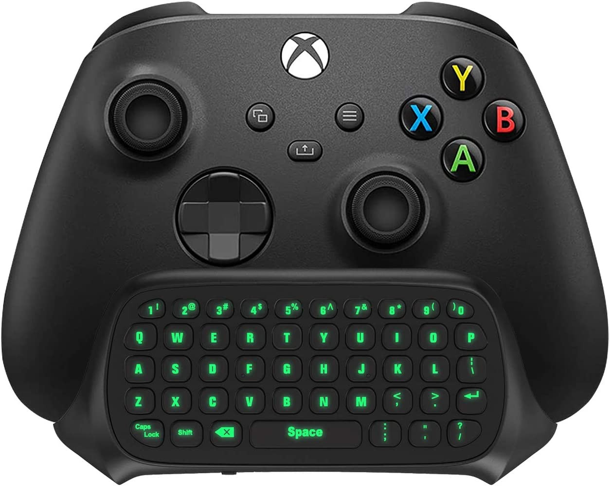 Green Backlight Keyboard for Xbox One, Xbox Series X/S,Wireless Chatpad Message
