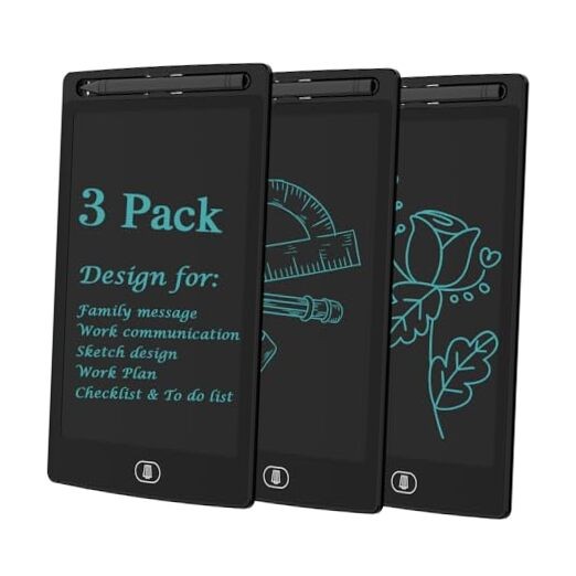 [3 Pack]  LCD Writing Tablet Pad 8.5 Inch Ewriter Electronic Board and MeMO