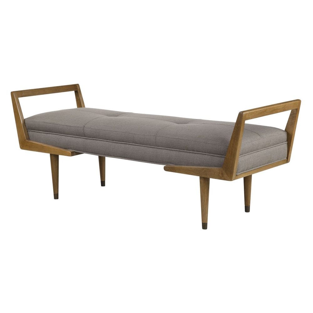 Uttermost 23388 Waylon Mid-Century Modern Bench