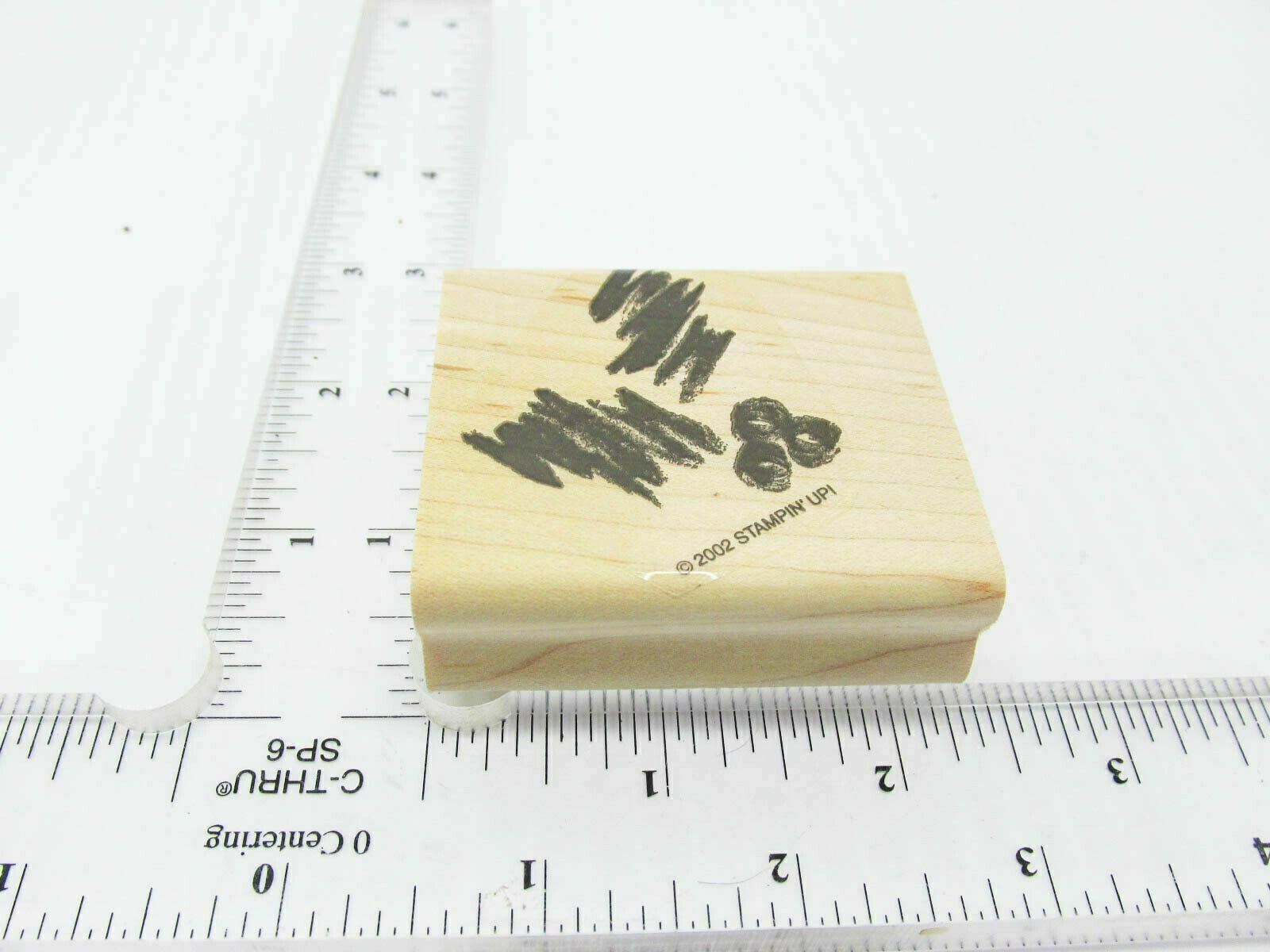 Abstract Holly Berry Charcoal Drawing Rubber Stamp - Stamp Set D142