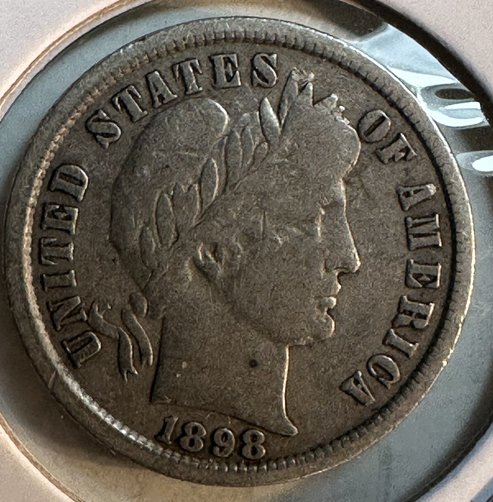1898-P Barber Dime - (16-12)